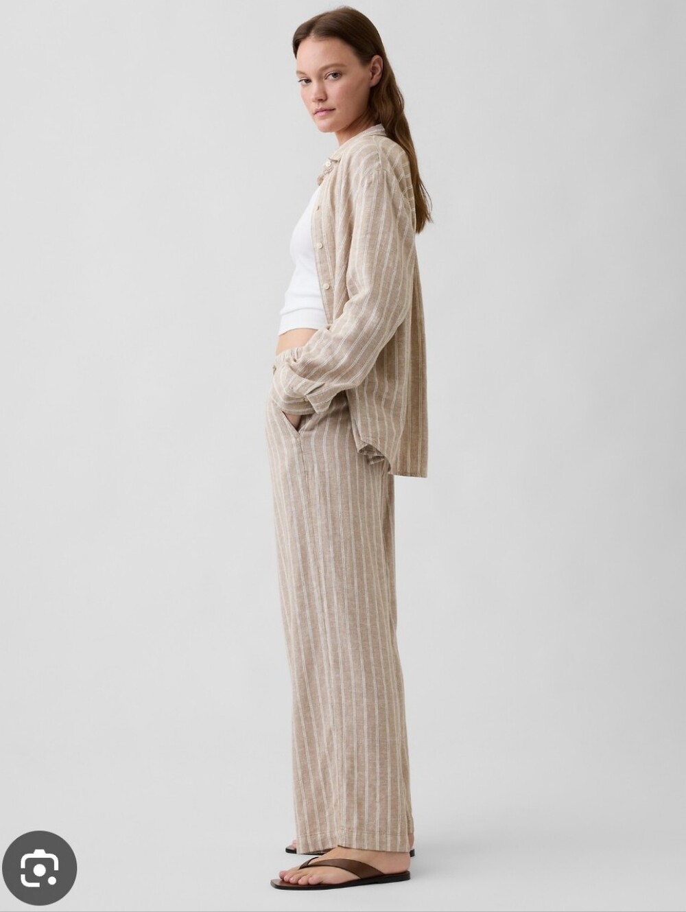 Gap Wide Leg Linen Easy Pants * CURRENT STYLE *
